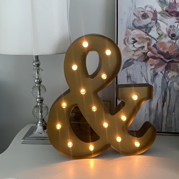 Marquee light threshold gold large‎ retro mid century modern home decor metal - Picture 12 of 16